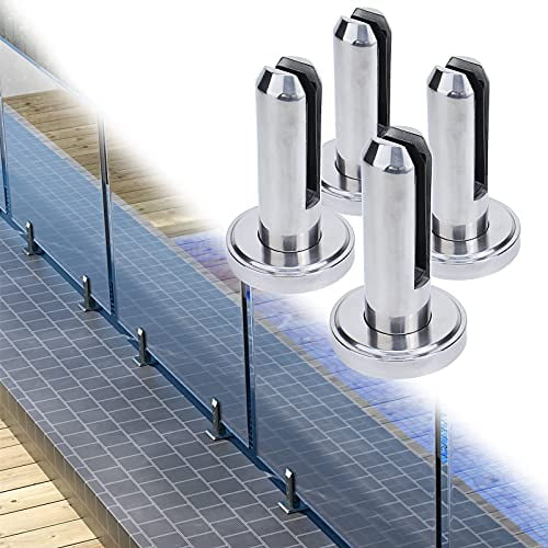 Stair Glass Spigots Pool Fence Balustrade Post Clamps Railing Fixture Holder Hot 